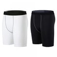thumbnail image 2 of Men Performance Compression Shorts Workout Running Shorts Quick Dry Gym Fitness Sport Shorts, 2 of 7