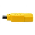 thumbnail image 3 of Tripp Lite 4ft Computer Power Cord Extension Cable C14 to C13 Yellow 10A 18AWG 4' - 10A, 18AWG (IEC-320-C14 to IEC-320-C13 with Yellow Plugs) 4-ft.", 3 of 4