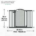 thumbnail image 6 of Ingenuity Modern Home Walk-Thru Safety Pet and Baby Gate, Grey, Openings from 28-42" Wide, 30' Tall, 6 of 14
