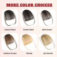thumbnail image 4 of Clip in Bangs for Women 100% Human Hair Extensions Wispy Bangs Fringe with Hairpieces Air Bangs Flat Bangs Clip Curved Bangs for Daily Wear, 4 of 7