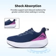 thumbnail image 4 of FefiYo Plantar Fasciitis Walking Sneakers, Wide Toe Box with Arch and Orthotic Support Rosebluepink US 9.5, 4 of 7