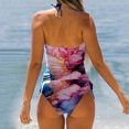 thumbnail image 4 of Wyzesi Swimwear for Maternity Women Swimwear Tankini 2 Piece Normal Swimsuit Backless 2 Piece Printing Adjustable Print Multi Color Padded Strap Bathing Suits Vacation Beach Wear Hot Pink XL, 4 of 5