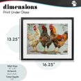 thumbnail image 4 of Stupell Industries Modern Abstract Chickens Trio Black Framed Print Under Glass, 16 x 13, by Creative Studio, 4 of 8