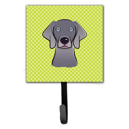 Caroline's Treasures Checkerboard Weimaraner Leash Holder and Wall Hook