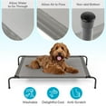 thumbnail image 4 of Pefilos 43" Indoor Basics Cooling Elevated Dog Bed with Metal Frame, Outdoor Pet Bed for Medium Dogs, Gray, 4 of 10