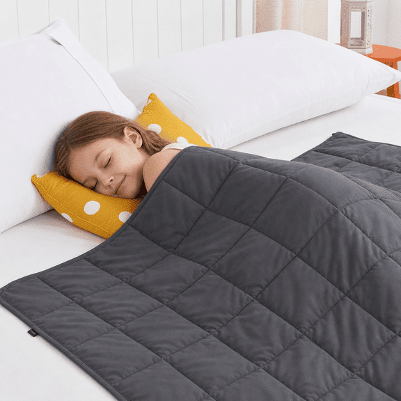 7lb Grey Weighted Blanket 40"x60" For 60-80lbs All-season Use