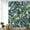 Dark Green Leaf, variant on Flamingo Shower Curtain for Bathroom Palm Leaf Shower Curtain Tropical Shower Curtain Set with Hooks Tropical Bathroom Decor Pink Flamingo Gifts Green Leaf Shower Curtain, 72" W x 72" H
