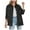 A01-Black, variant on Casual Quilted Jackets for Women Button Down Collared Long Sleeve Shirts Frayed Hem Fall Jackets with Pockets