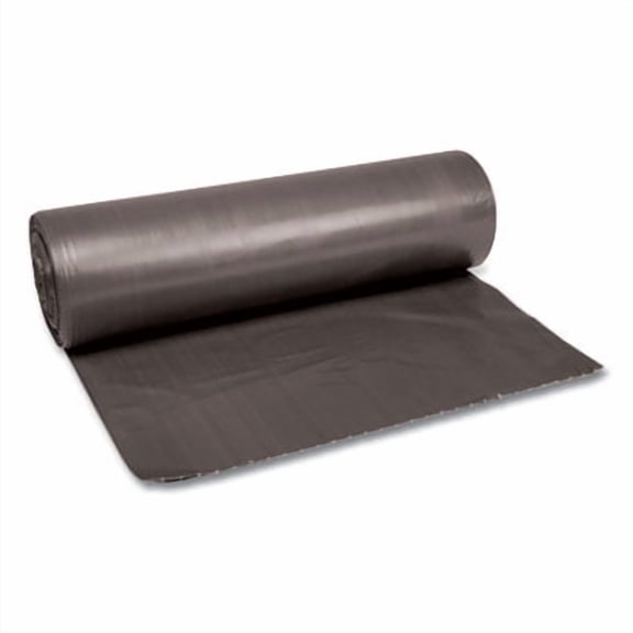 Boardwalk Low-Density Waste Can Liners 56 gal Gray 100/Carton H8647SGKR01