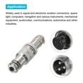 thumbnail image 4 of Uxcell Aviation Connector GX20 3 Pins 20mm Silver Male Female Wire Panel Docking Connector, 4 of 6
