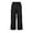 Black, variant on Women's High Waist Cargo Style Cropped Pants Stretchy Flex Flat Front Beige S