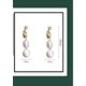 thumbnail image 4 of Pendientes de botón Sailing con perlas cultivadas de agua dulce, 4 of 5