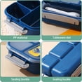 thumbnail image 3 of Bento Box para adultos, lonchera Bento para niños con 4 compartimentos y cuchara, caja de almacenamiento de alimentos a prueba de fugas de 1000 ML para la escuela, 3 of 5