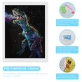 thumbnail image 3 of Diamond Art Kits for Adults, Colorful Flames DinosaurDiamond Painting Kits for Beginners, Frameless Round 5D Full Drill Diamonds Art Gem Art Crafts Home Decor Gifts, 3 of 8