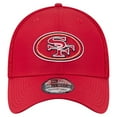 thumbnail image 2 of Men's New Era  Scarlet San Francisco 49ers Outline 39THIRTY Flex Hat, 2 of 5