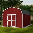 thumbnail image 3 of Little Cottage Co. 12x16 Value Gambrel Barn with 6 ft. Sidewalls, Outdoor Wood Storage Shed Do-It-Yourself Precut Kit, 3 of 13