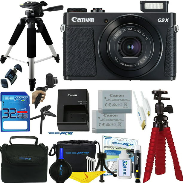 Droop Såkaldte med tiden Canon PowerShot G9 X Mark II 20.1MP 4.2x Optical Zoom Digital Camera + Expo  Accessories Bundle - Walmart.com