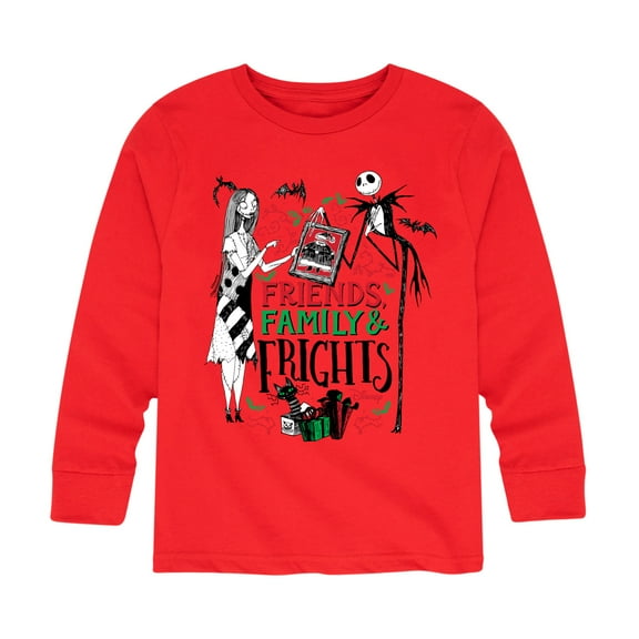 The Nightmare Before Christmas - Friends Family And Frights - Toddler And Youth Long Sleeve Graphic T-Shirt