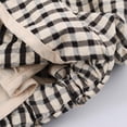 thumbnail image 7 of Women Oversized Cropped Gingham Jacket,Zip Up Stand Collar with Batwing Sleeves Casual Coat,Loose Lightweight Spring Fall Jackets with Pockets,Windbreaker Coats, 7 of 7