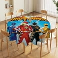 thumbnail image 5 of Power Rangers Round Tablecloth Print Decorative Table Cover Washable Table Cloths for Dining Party Picnic 60x60in, 5 of 8