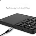 thumbnail image 3 of Wireless Numeric Keypad, 22 Keys 2.4G Bluetooth Number Keypad with Touchpad, Type C Interface, Support for Win, for iOS, Android, 3 of 5
