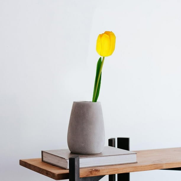Flores artificiales Macarena arreglo falso de mesa amarillo ramo de flores