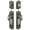 Antique Pewter, variant on Grandeur 823079 Windsor Solid Brass Single Cylinder Keyed Entry Knobset And Deadbolt Combo
