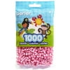 Perler Striped Beads 1,000/Pkg-Pink Candy