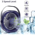 thumbnail image 3 of Ventilador USB, ventilador de escritorio USB portátil, ventilador de mesa silencioso ajustable de 3 velocidades con rotación de 360 ​​grados, ventilador de escritorio con mini vent, 3 of 3