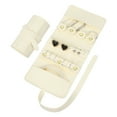 thumbnail image 1 of Bolsa de Joyería de Viaje Uxcell, Organizador Plegable con Cierre de Lazo para Aretes, Collares, Anillos, Pulseras, Regalos de San Valentín, 1 of 7