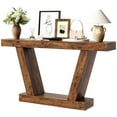thumbnail image 2 of QinaQin 63-Inch Long Console Table, Wooden Narrow Entryway Sofa Table for Hallway or Living Room, 2 of 9