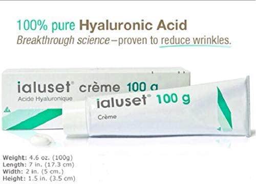 Ialuset Hyaluronic Acid Cream - 100% Pure, Undiluted - 3.3 ounces (100 g) E11