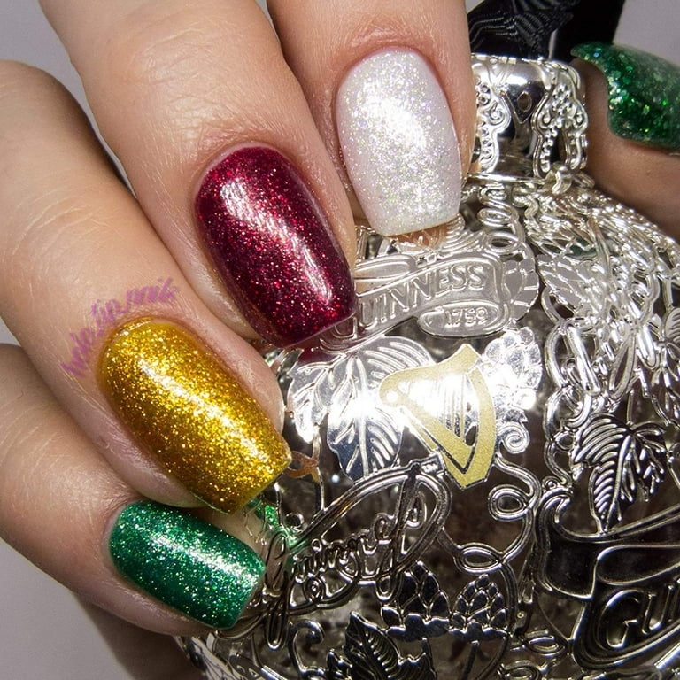 Clear glitter nail polish deals