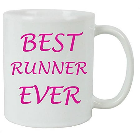 For the Best Runner Ever 11 oz White Ceramic Coffee Mug with FREE White Gift Box for Holiday Gift or