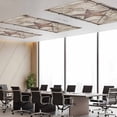 thumbnail image 3 of 4 Pack Country Star Fluorescent Light Covers for Ceiling Lights Retro Rust Yellow Star Beige Farmhouse Door Magnetic Ceiling Light Covers Overhead Light Filters for Office Classroom Home, 3 of 9