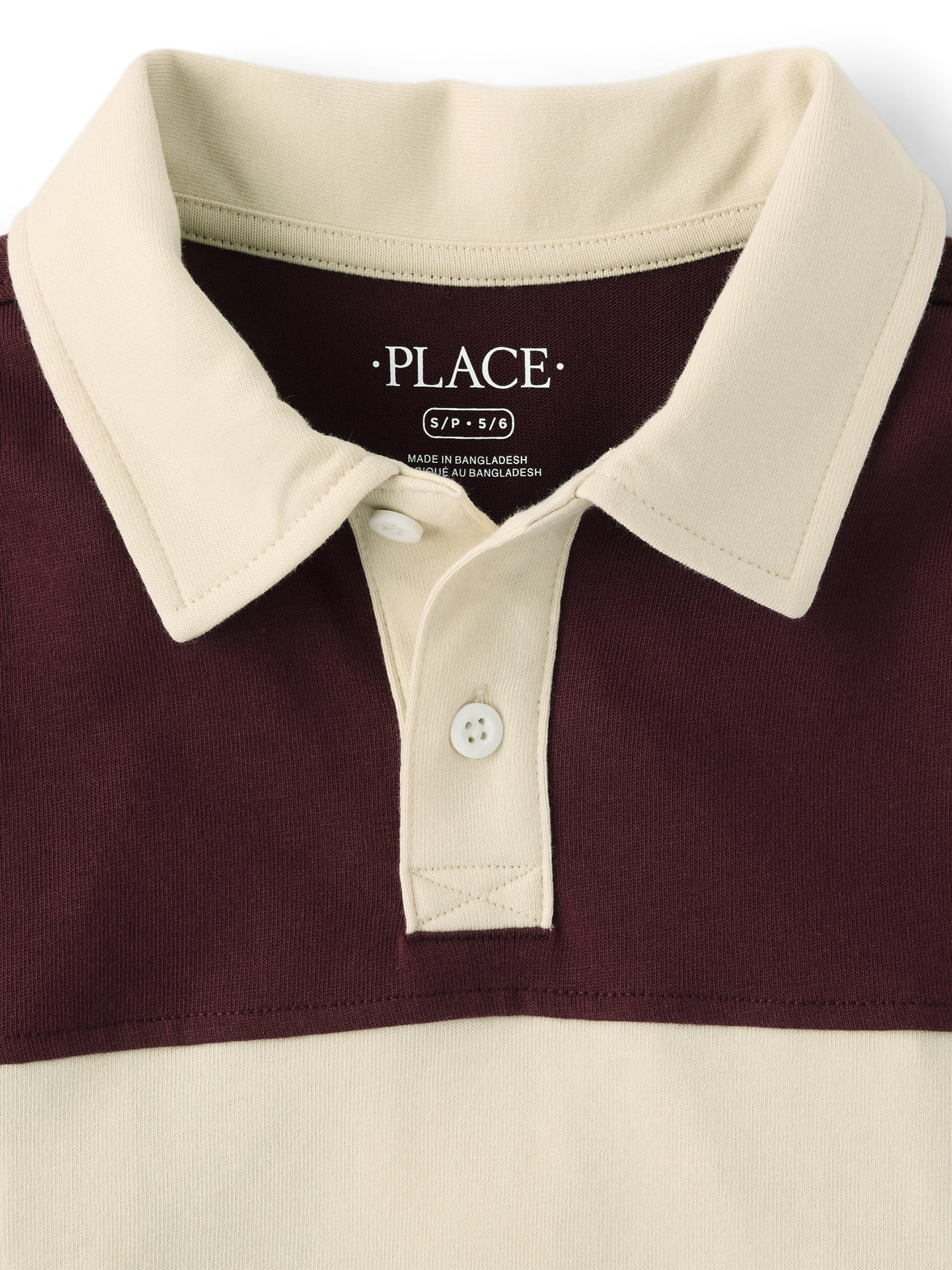 The Children's Place Boys Long Sleeve Colorblock Rugby Polo, Sizes XS-XXL