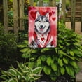 thumbnail image 2 of Siberian Husky My Valentine Garden Flag 11.25 in x 15.5 in, 2 of 5