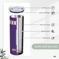 thumbnail image 5 of Minnesota Tumblers Cup Insulation Travel Stainless Steel Mug Purple, 5 of 6