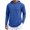Blue, variant on Turilly Hoodies Mens Solid Color Zip Up Hooded Top Soft Casual Fast Drying Long Sleeve Shirt