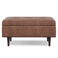 thumbnail image 4 of Simpli Home Shay 38W Square Storage Ottoman, 4 of 14