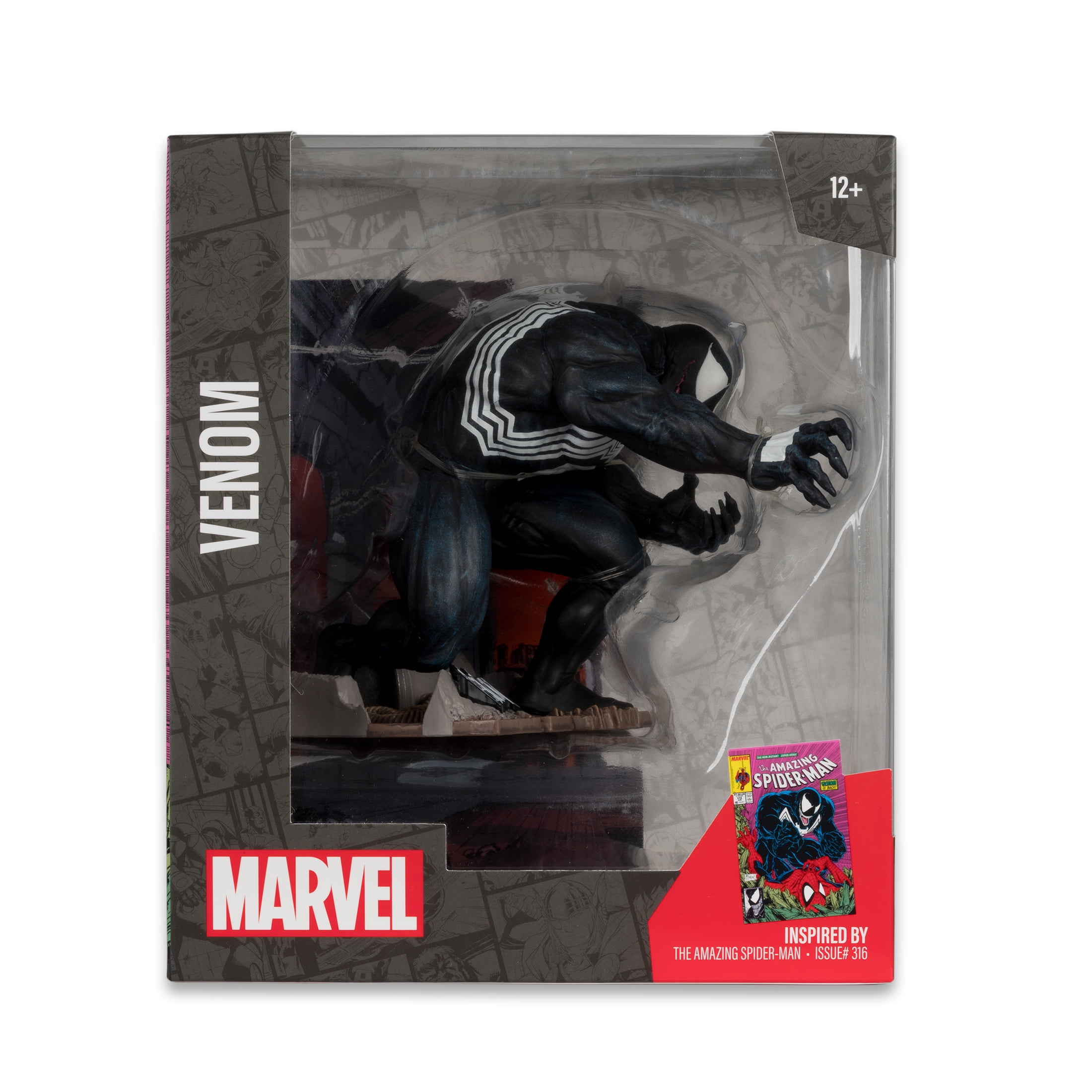 Venom (The Amazing Spider-Man #316)  1:10th Scale Collectible Figure w/Scene - McFarlane Toys