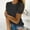 Black, variant on Pxiakgy Hot Sale!! Women's Fashion Lace Hollow Solid Colour Round Neck Short Sleeve T-Shirt Top Women Blouse Elegant Pullover Lace Tops Shirts Blouse Business Top Ladies Loose Shirt Blouse Rd1 L