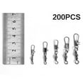 thumbnail image 4 of pitrice 200Pcs Small Hook Line Link Connector Swivels Coarse Sea Carp Fishing Tackle, 4 of 9
