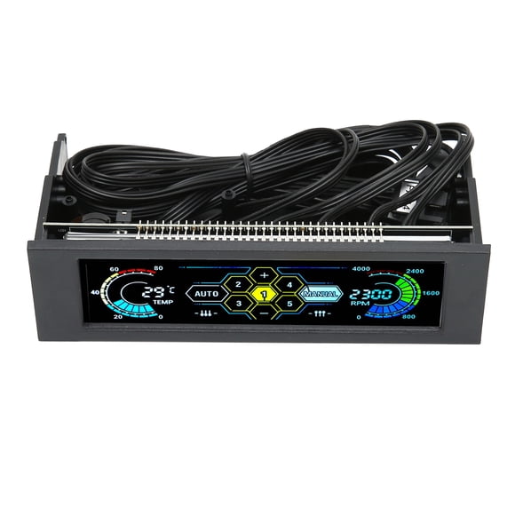 Monitor de temperatura de la computadora, Monitor de temperatura de la computadora Controlador de ventilador de PVC Pantalla de temperatura de la PC Artesanía superior