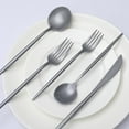 Efavormart 50 Pack | Silver Heavy Duty Plastic Utensil Set, Premium Disposable Sleek Cutlery ...