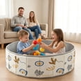 thumbnail image 3 of Small Children Play In The Sand Pool Which Can Be with Foam Etc. 39.37 Inch Suitable for Indoor and Outdoor Use Including Storage, 3 of 3