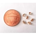 thumbnail image 3 of 6 Qty. Very Tiny Genuine 14kt. Gold Earring Back, Very Small & for Thin Posts (4.0x2.5mm Earnuts) - See Photos, 3 of 3