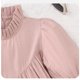 thumbnail image 4 of Odeerbi Niñas Vestido Manga Larga A-Line Primavera Verano Vestido Ruffle Princesa Color Sólido Dulce Cuello Redondo Vestido Manga Farol, 4 of 9