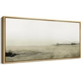 thumbnail image 2 of IDEA4WALL Extra Large Framed Canvas Print Wall Art Minimalist Monochrome Wetland Artwork Nature Wilderness Antique Retro Fine Art Decorative Relax/Calm for Home Decoration - 60"x30", 2 of 5