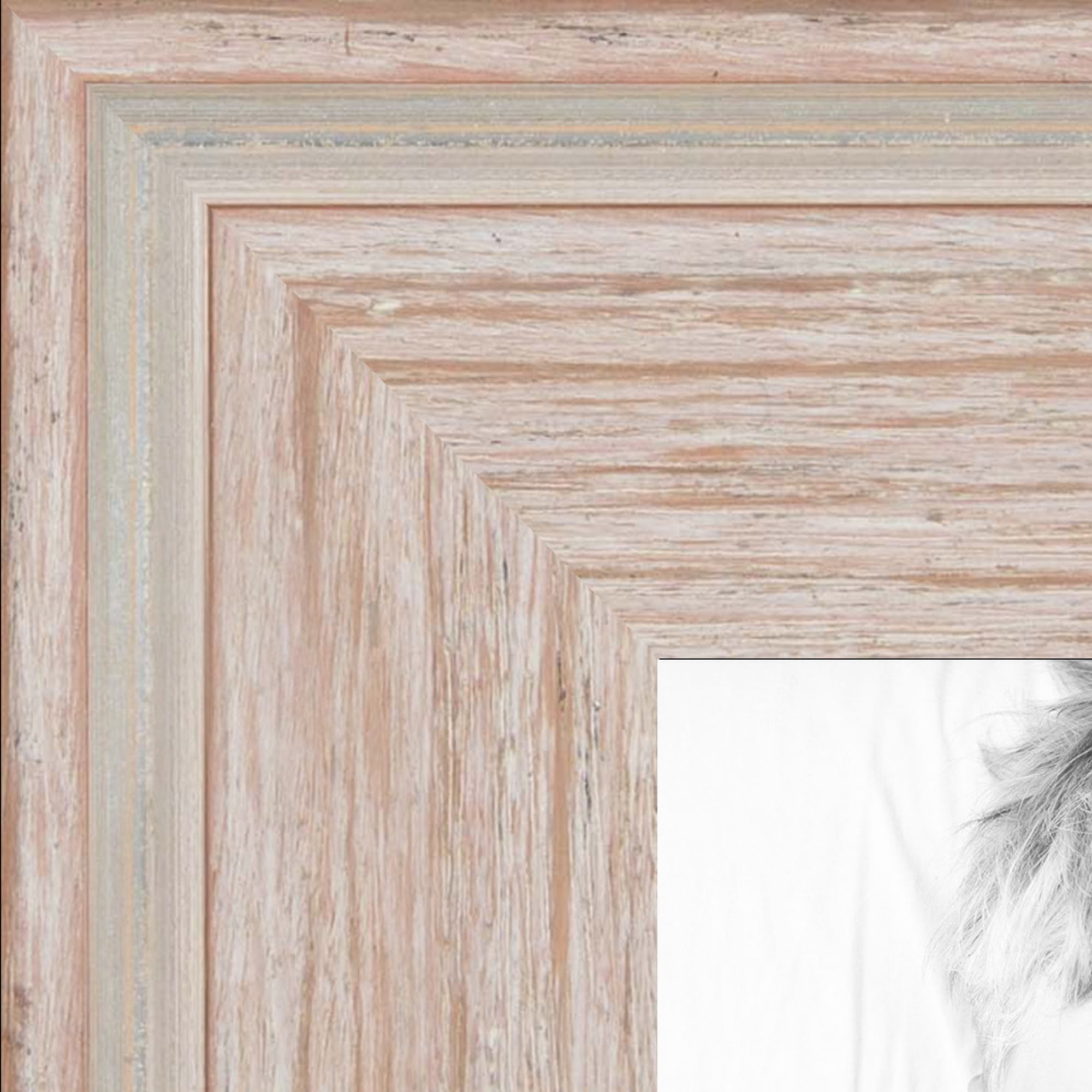 ArtToFrames 22x28 Inch Contrast White Picture Frame, This White Wood